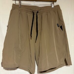 UNRL Men’s Athletic Shorts tan see measurements for size